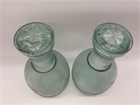 CRACKLE GLASS DECANTERS
