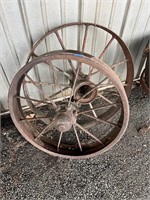 (2) Cast Iron Wheels