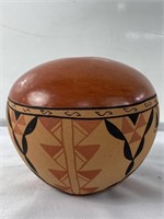 Signed R. Chinana Jemez Navajo pottery vase