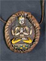Leather and composite portable Buddha altar