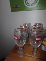 6 Stella Artois Belgium Glasses