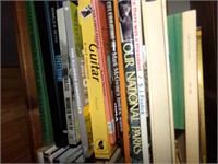Stack of Books, 2 Vintage Atlas, Guitar Book