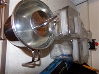 Glass Canisters and Stainless-Steel Steamer