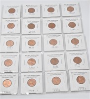 (20) 1956-1980 Brilliant Uncirculated Lincoln