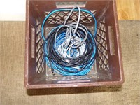 Milk Crate with Ethernet Cabling with Ends