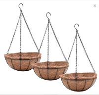 3 Hanging Potted Planters