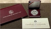 1988 Olympic Silver Dollar Box & Coa Us Mint