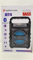 TopTech JET4 Extra Bass Bluetooth Speaker NIB