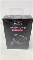P25 Stereo Sound Bluetooth Wireless Ear Phone NIB