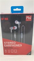 NUTEK EP-108 Stereo Earphones NIB
