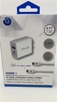 UPLUS Dual Port USB And Type C Wall Charger NIB