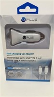 UPLUS Dual Charging Car Adapter NIB