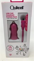 Quickcell USB Car Charger Power Pack NIB