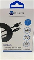 UPLUS 4 Ft. USB Type C To USB Cable NIB