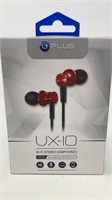 UPLUS UX-10 Stereo Earphones NIB