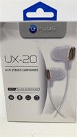 UPLUS UX-20 Stereo Earphones NIB