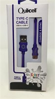 Quickcell USB-A To USB-C Cable NIB
