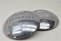 Pair of 1941 - 47 Chevy / Chevrolet Pickup Hubcaps