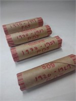 4 rolls Wheat Pennies