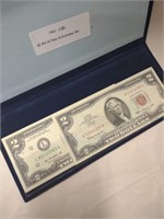 1963 and 2013 $2 bills
