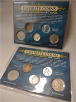2 Favorite Coin sets includes Indian Head