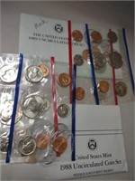 1988 and 1989 United States Mint Uncirculated