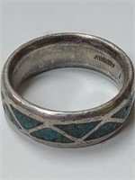 Men's Sterling Silver ring stamped sterling size