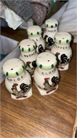 Set of 6 spices shakers