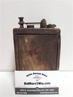 Antique Wood Battery Box Ignition Coil Antique