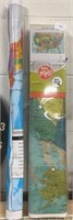 24” x 36” laminated US map and second paper US