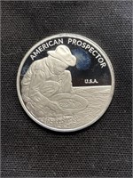 1 Troy Ounce 999 Fine Silver American Prospector