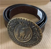 Montana silversmiths belt buckle and belt