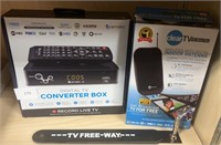 Digital TV, converter box, amplified, HD, TV,