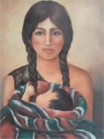 Native American Mother & Child by Jean Thompson