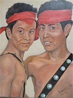 Native American Boys By Horto  '73