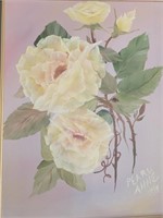 The Yellow Rose by Pearl Anne 1999 Framed Painting