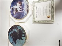 (2) Franklin Mint Native American Plates 1 w/ COA
