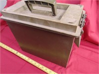 Plastic ammo box with misc tools