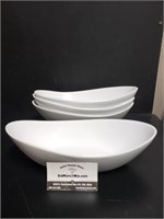 (4) Porcelain SIDE Dishes by Over & Back