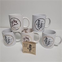 (5) 1991-1993 Jerry Raedeke Coffee Mugs