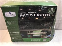 Metal Lantern Patio Light Set