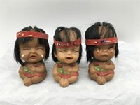 Lot Of 3 Moody Cutie Crying Baby Dolls