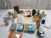 Antique Lot Bottles / Perfume / Soap / First Aid