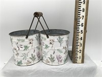 Vintage Style Double Can Handled Caddy