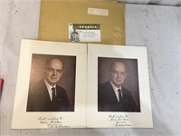 Pair Signed Autographed Lester Maddox Photos