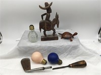 Misc Vintage Items / Bulbs / Wooden Statues More