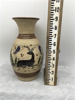 Tonala Mexico JS Ceramic Sandstone Vase