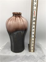 Brown Drip Maitland Smith Hade Made Vase