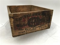 Antique Capewell Horse Nail Co Wooden Crate