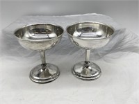 Pair International Sterling Silver Cups P101